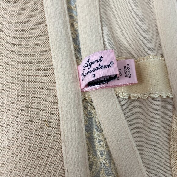Agent Provocateur Mercy Flesh Nude Corset AP3 Medium New - Picture 15 of 16